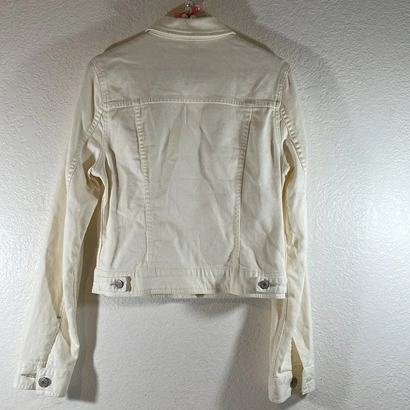 AMERICAN EAGLE Fitted Jean Denim Jacket Size Medium - Picture 4 of 7